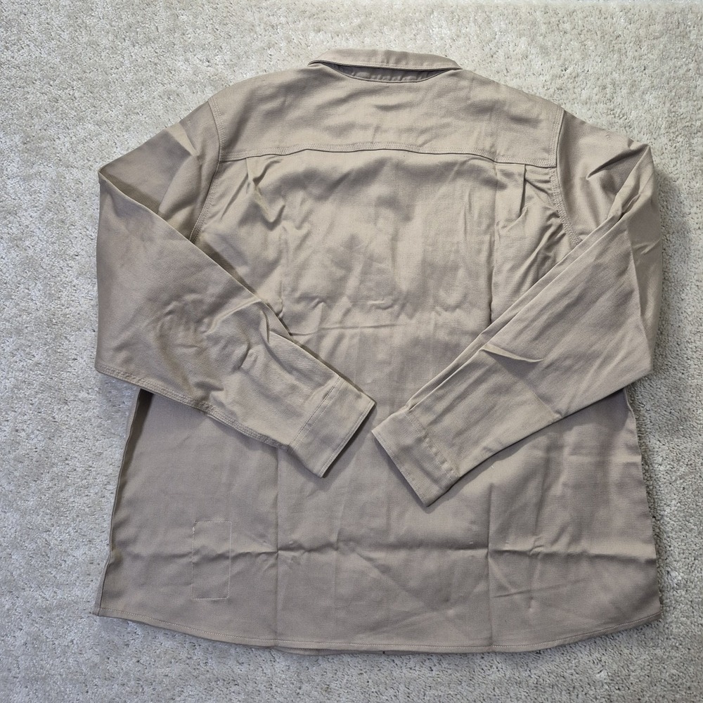 Carhartt FR Shirt Rugged Flex Twill Womens 2XL Khaki Flame Resistant Welder New - Picture 10 of 11